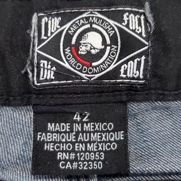 Metal mulisha 42X31 straight leg jeans - Picture 7 of 8